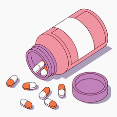 a bottle of pills and a bottle of pills