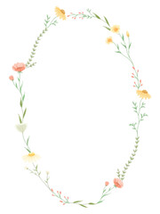 watercolor Flowers Frame