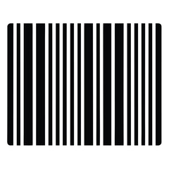 Black and White Barcode Illustration with Rounded Corners, Product Identification Symbol Design