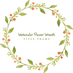 watercolor flower wreath