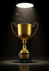 A Golden Cup Award for a Champion or Winner.