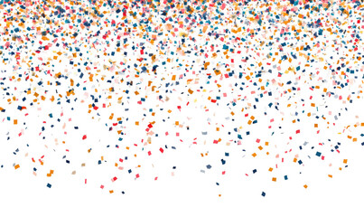 Abstract confetti explosion cascading