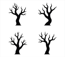 Dead Trees Vector Clipart Pack
