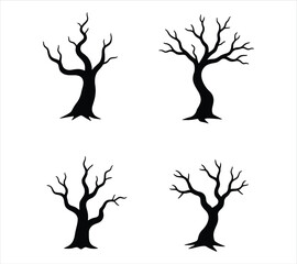 Haunted Tree Silhouette Pack
