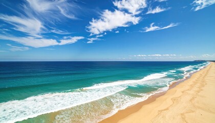 Stunning ocean beach vista