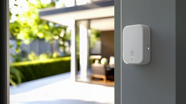 Smart Home Security Device Guarding Home