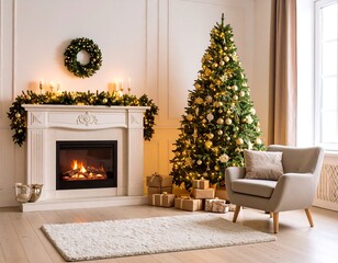 Christmas interior scene