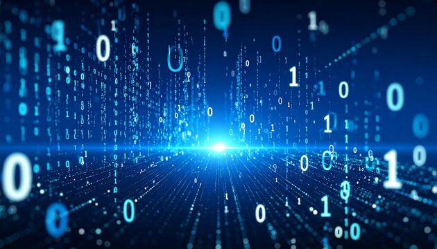 Digital city of binary code
