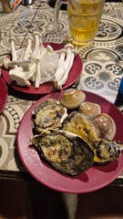 oysters and mushrooms
