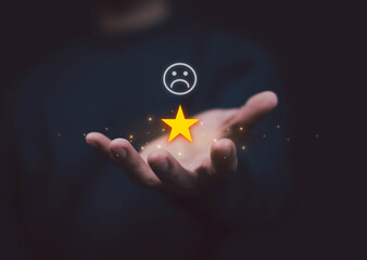 Service reviews with customers, not satisfied with the service, both business concepts, marketing,...