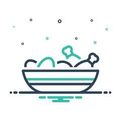 Fototapeta premium Mix icon for dishes