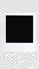 Blank white instant photo frame