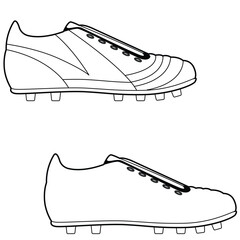 Football shoe vector design