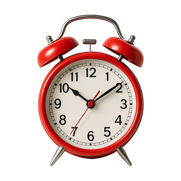 red alarm clock