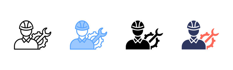 Mechanical Engineering icon sheet multiple style collection	