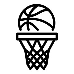 basketball Line Icon © Sentya