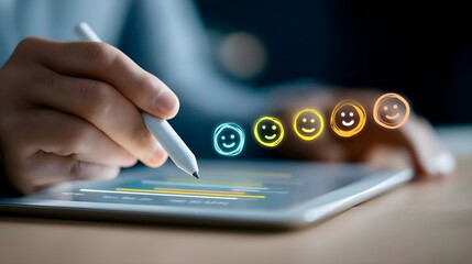 hand holding a tablet pc with social network