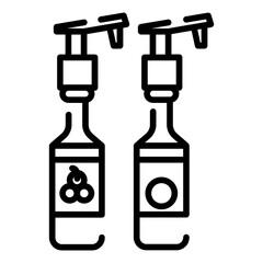 Fruits syrup icon