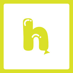 Small alphabet Balloon shapes h