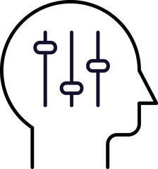 Equalizer in Head Line Icon for Interface, Posts, Advertisements, Various Cards