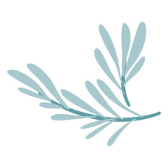 Simple illustration of fresh rosemary sprigs, perfect for cooking, herbs, and natural themes.