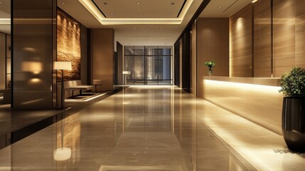 Simple and modern interior space