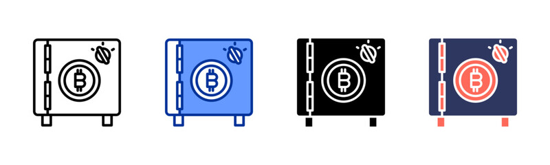 Crypto Vault icon sheet multiple style collection