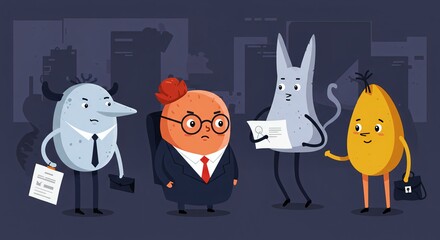 Monster Job Interview: A Quirky Business Meeting