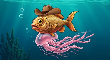 A Cowboy Fish's Underwater Adventure