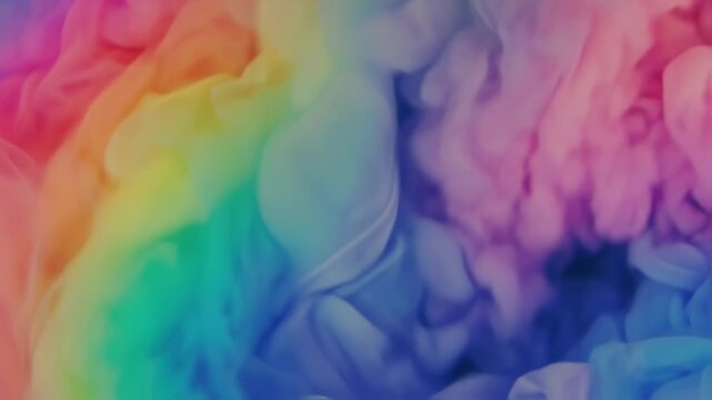 Colorful ink dissolving in water creates mesmerizing patterns and gradients
