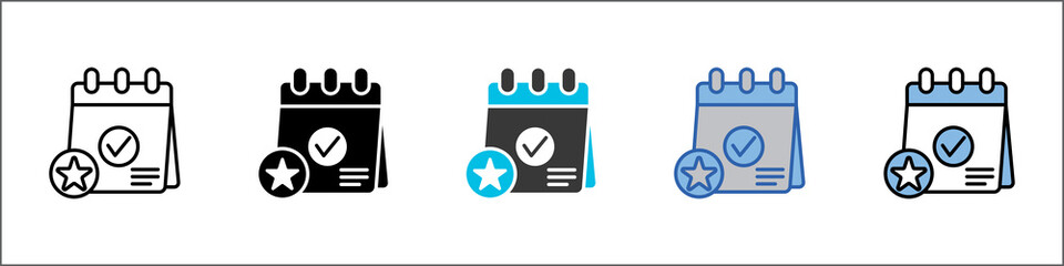 Event Icon Pack Multistyle Illustration