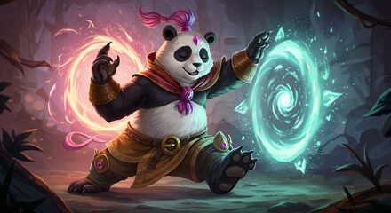 Mystic Panda Master: A Realm of Fantasy and Magic