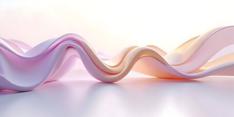 Elegant pastel abstract background with flowing waves and smooth gradients