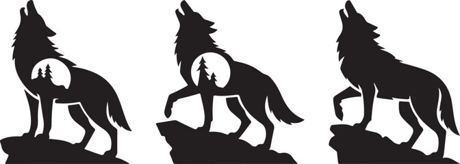 "Lone Howl: The Power of a Wolf Silhouette"
"Wild Spirit: Wolf in Shadow"
"Moonlit Predator: Silhouette of the Wild Wolf"