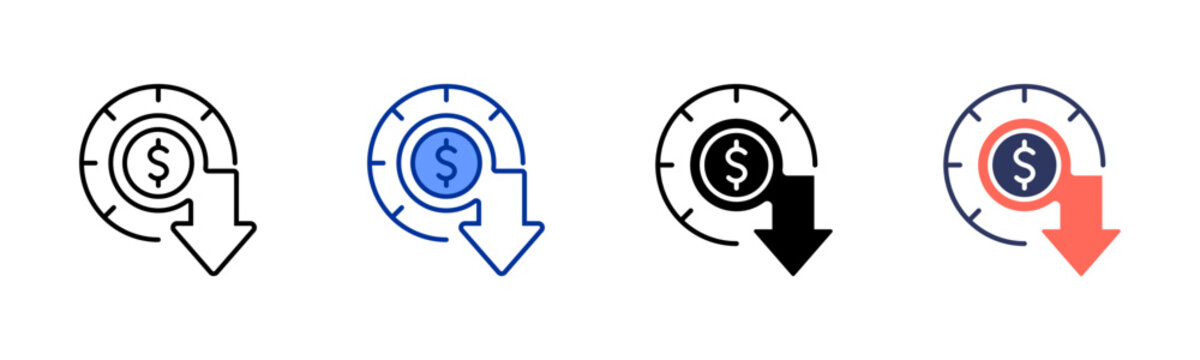 Minimum Wage icon sheet multiple style collection