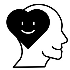 Emotional Balance Black Fill Icon
