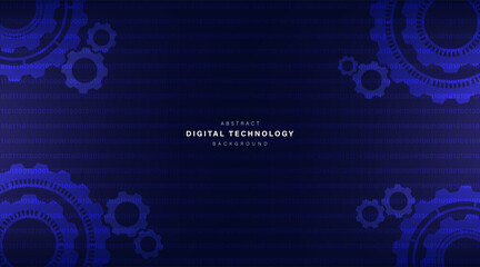 Blue abstract technology background. business technology communication. Hi tech digital connection. high tech. science. modern technology business concept. futuristic background. vector illustration