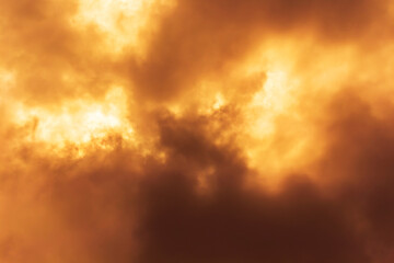 The colors of the sky after the sun