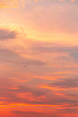 The colors of the sky after the sun