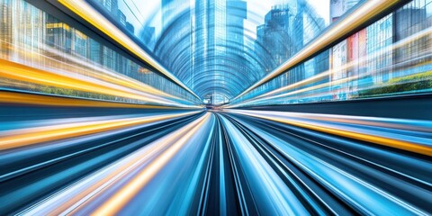 experience the rush of high speed ride motion blur and abstract transport