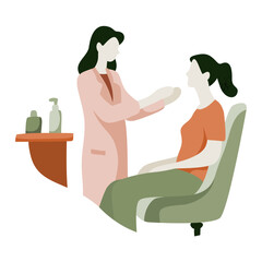 Gentle Consultation Between a Doctor and Patient in a Calm Setting