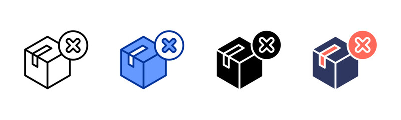 Embargo icon sheet multiple style collection