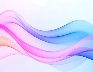 Fototapeta premium Abstract colorful flowing ribbons