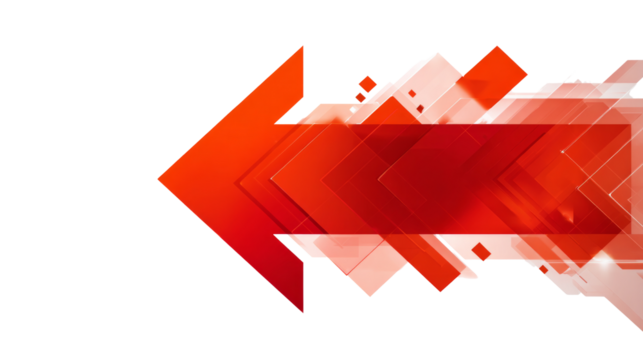 A red arrow pointing to the left