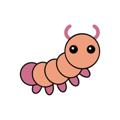 Obraz premium cartoon worm cartoon