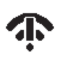 Naklejka premium wifi interference pixel art vector illustration on isolated background.