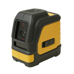 Isolate Transparent High-tech laser level tool designed for precision measurements and alignment in construction and engineering. PNG Die-Cut