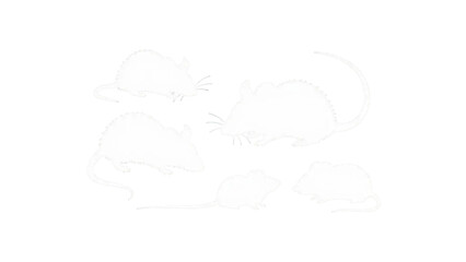 black rat vector silhouette