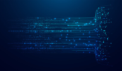 Abstract infographics visualization. Big data code representation. Futuristic network or business analytics. Graphic concept for your design.