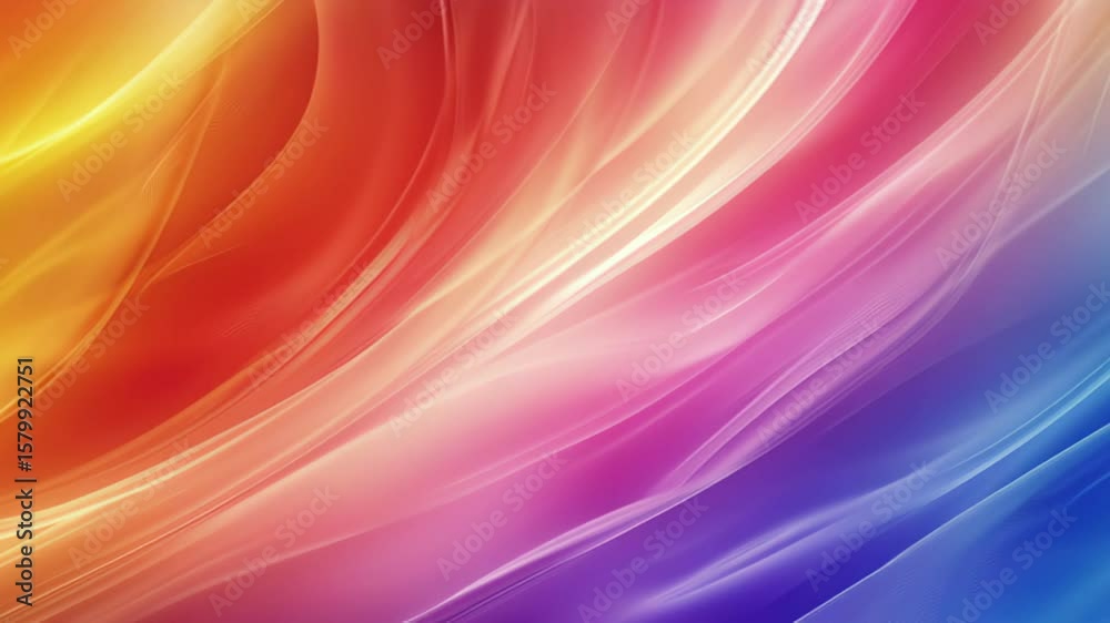Poster soft colorful abstract background with smooth gradients in vibrant hues creating a serene visual exp
